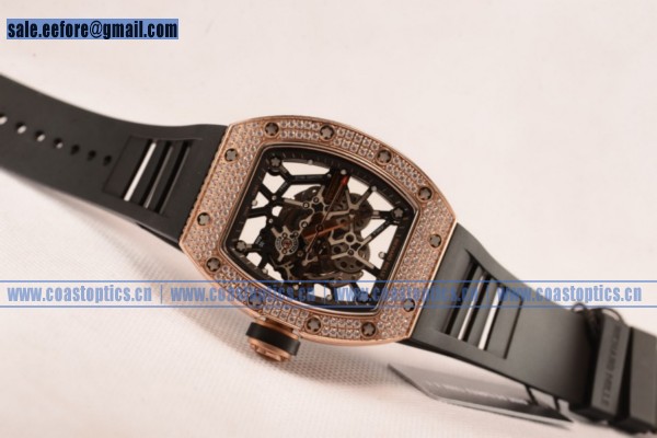 1:1 Replica Richard Mille RM035-02 Black Toro Americas Watch Rose Gold RM035-02